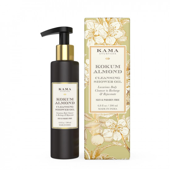 Kama Ayurveda Kokum Almond Cleansing Shower Oil - 200 ml