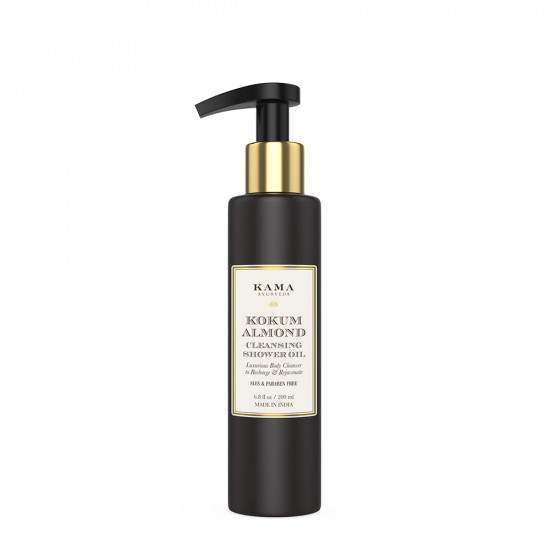 Kama Ayurveda Kokum Almond Cleansing Shower Oil - 200 ml