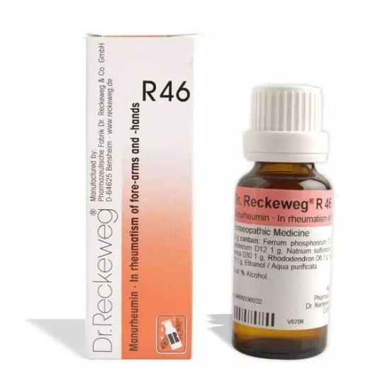 DR RECKEWEG R 46 IN RHEUMATISM OF FORE 22 ML RECKEWEG