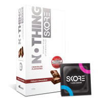 Skore Nothing Thinnest Pleasure Condoms | Flavored Chocolate & Strawberry | With Disposal Pouches| Pack of 2 | 10's each Skore Nothing Thinnest Pleasure Condoms | Flavored Chocolate & Strawberry | With Disposal Pouches| Pack of 2 | 10's each