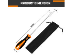 Pivalo PV-5020 Car Tire Cleaning Tool Stone Removal Hook Ideal for Car Bike & Motorbike Tyres with Rubber Handle (1 Pc)