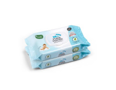 Mother Sparsh 98% Water Based Baby Wipes I Wet wipes made with Plant Fabric I 60 Pcs wipes (Combo Offer Pack of 2)