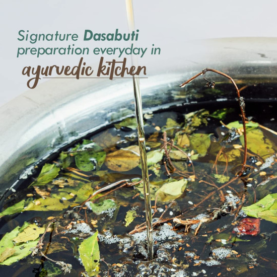 Nat Habit Men's Revital Winter Dasabuti Hair Oil for Hairfall, Dandruff & Greying Control, Scalp Massage, Ayurvedic, Herbal, With 16 Herbs Heat Soaked, Castor, Coconut, Amla - (100ml)