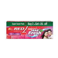 Dabur Red Bae Fresh Gel - 300gm (150gm*2) | Fights Bad Breath, Cavity Germs and Plaque | 12hr Freshness | Activ Germ-Kill formula