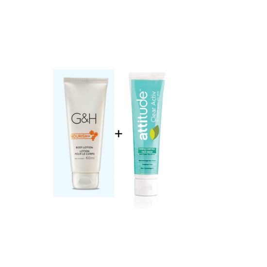 Clear Activ Pimple Control Face Wash 100ml & G&H Body Lotion 60ml combo