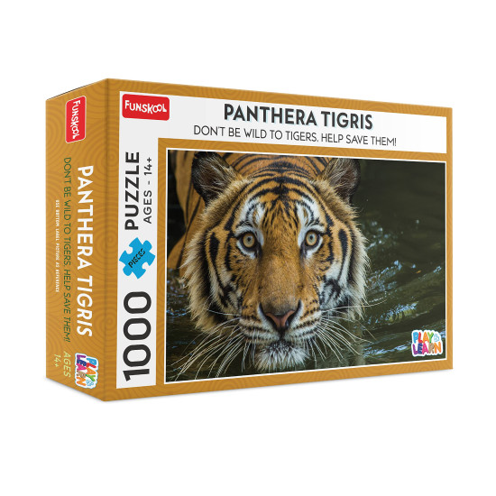 Funskool-Panthera Tigris,Educational,1000 Pieces,Puzzle,for 3 Year Old Kids and Above,Toy