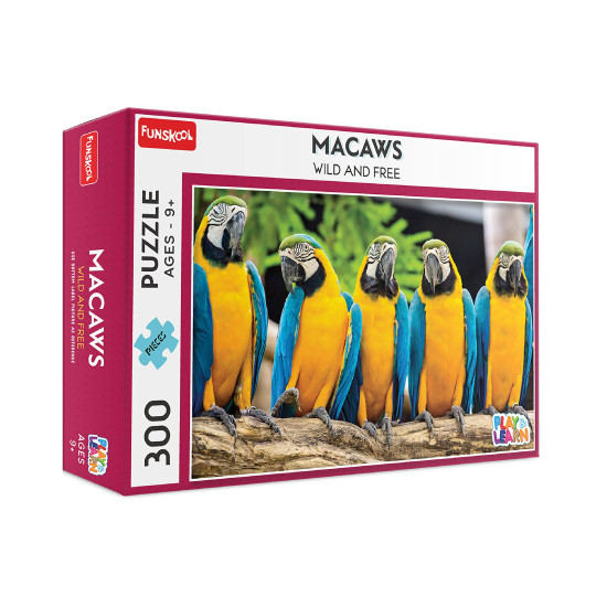 Funskool-Macaws,Educational,300 Pieces,Puzzle,for 3 Year Old Kids and Above,Toy