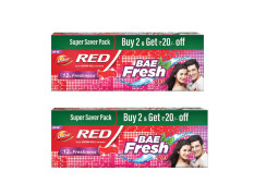 Dabur Red Bae Fresh Gel - 600gm (300gm*2) | Fights Bad Breath, Cavity Germs and Plaque | 12hr Freshness | Activ Germ-Kill formula