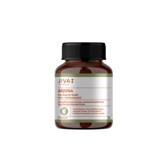 Jiva Arjuna Tablets 500mg Promotes Heart Health | Manages Cholesterol Level - 60 Tablet (Pack of 2)