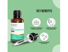 Dr. Sheth's Haldi & 2% Hyaluronic Acid Face Serum | With 1% Niacinamide 0.1% Collagen Peptide | For Intense Hydration, Plump & Bouncy Skin | For Normal, Dry & Oily Skin | Women & Men | 30 mL