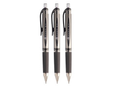 uni-ball Gel Imapct RT UMN-152S 1.0mm Retractable Rollerball Pen | Black Ink, Pack of 3