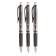 uni-ball Gel Imapct RT UMN-152S 1.0mm Retractable Rollerball Pen | Black Ink, Pack of 3