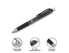 uni-ball Gel Imapct RT UMN-152S 1.0mm Retractable Rollerball Pen | Black Ink, Pack of 3