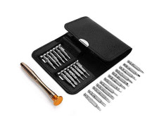 Spartan Screwdriver Set | Precision Screwdriver Repair Tool Kits with Black Leather Bag for PC, Eyeglasses, Mobile Phone, Watch, Digital Camera and Other Appliances