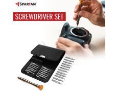 Spartan Screwdriver Set | Precision Screwdriver Repair Tool Kits with Black Leather Bag for PC, Eyeglasses, Mobile Phone, Watch, Digital Camera and Other Appliances