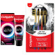 Colgate Visible White O2, Teeth Whitening Toothpaste, Peppermint Sparkle, 50g & Colgate ZigZag Charcoal Medium Bristle Manual Toothbrush for adults- 4 Pcs