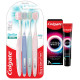 Colgate Gentle Enamel Ultra Soft Bristles Manual Toothbrush for adults, 4 Pcs & Colgate Visible White O2, Teeth Whitening Toothpaste, Aromatic Mint, 25g