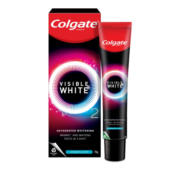 Colgate Gentle Enamel Ultra Soft Bristles Manual Toothbrush for adults, 4 Pcs & Colgate Visible White O2, Teeth Whitening Toothpaste, Aromatic Mint, 25g