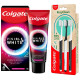 Colgate Visible White O2, Teeth Whitening Toothpaste, Peppermint Sparkle, 50g & Colgate RecyClean Toothbrush, Planet Friendly, Recycled, 3 Pcs