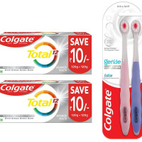 Colgate Total Whole Mouth Health Toothpaste & Gentle UltraFoam Toothbrush - Advanced Oral Care Colgate Total Whole Mouth Health Toothpaste & Gentle UltraFoam Toothbrush - Advanced Oral Care
