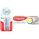 Colgate Gentle Enamel Ultra Soft Bristles Manual Toothbrush for adults, 4 Pcs (Buy2 Get 2), Soft Bristles for Enamel Care,Multicolor & Colgate Total Advanced Health Cavity Protection Toothpaste - 120g