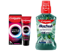 Colgate Visible White O2 & Colgate Plax Antibacterial Mouthwash - Revolutionary Whitening & Fresh Breath