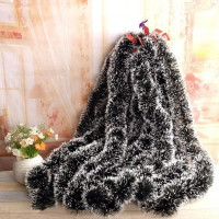 CraftVatika Set of 3 Snow Garland for Christmas Tree Decoration Ornaments Tinsel Snow Garlands for Xmas Home - Christmas Decorations Items Home Office Railing Decor Xmas Gift Hanging - (6 Ft Length)