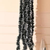 CraftVatika Set of 3 Snow Garland for Christmas Tree Decoration Ornaments Tinsel Snow Garlands for Xmas Home - Christmas Decorations Items Home Office Railing Decor Xmas Gift Hanging - (6 Ft Length)
