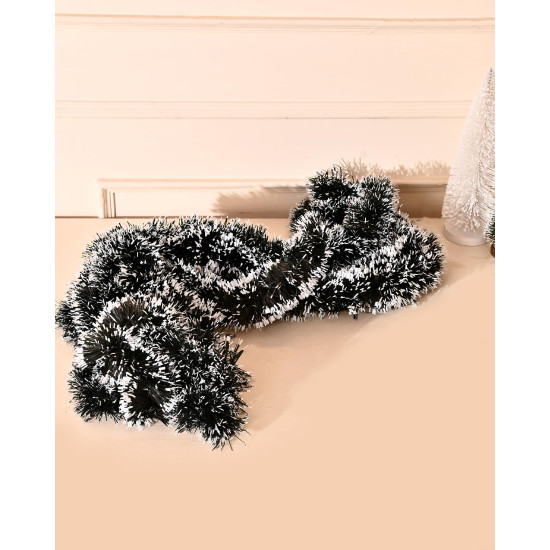 CraftVatika Set of 3 Snow Garland for Christmas Tree Decoration Ornaments Tinsel Snow Garlands for Xmas Home - Christmas Decorations Items Home Office Railing Decor Xmas Gift Hanging - (6 Ft Length)