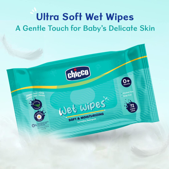 CHICCO Wet Wipes 288PCS (72PCS X 4PACKS)