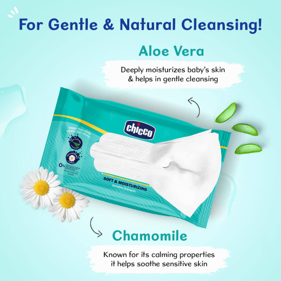 CHICCO Wet Wipes 288PCS (72PCS X 4PACKS)
