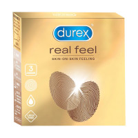 Durex Real Feel Condoms for Men - 3 Count | Latex Free