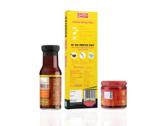 MasterChow Chilli Chowmein Pack: Indo-Chinese Chowmein Sauce with Whole Wheat Noodles & Spicy Chilli Oil | All Natural Ingredients | Get Street Style Chowmein in Just 10 Minutes