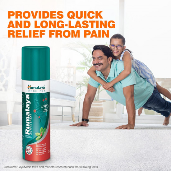 Himalaya | Rumalaya Pain Relief Spray| Suitable for Back Pain, Joints Pain, Neck pain, Knee Pain, Shoulder Pain | Ayurvedic Formula |For men & Women - 50g