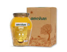 Anveshan A2 Gir Cow Ghee Bilona Method 1Liter, Traditional Bilona Method, Cultured, Immunity Booster, Pure, Natural, Healthy, Fresh, Lactose And Gluten Free