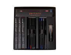 Pentonic Smart Kit | 3 B-RT Pens, 5 Ball Pens, 5 Gel Pens, 1 Glue, 10 Wooden Pencils | 5 in 1 Stationery Gift Box