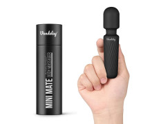 Vandelay Mini Portable Body Massager | USB Rechargeable | Waterproof Handheld Massager | 10 Massage Modes & 8 Speeds | Ideal for Neck, Shoulder, Back & Full Body Use | Black