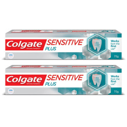 Colgate Sensitive Plus 70g Toothpaste (140g, Pack of 2, 70g each)