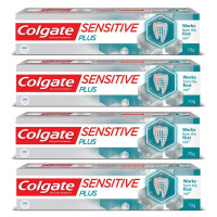 Colgate Sensitive Plus 70g Toothpaste (280g, Pack of 4) - Cavity Protection & Healthy Gums