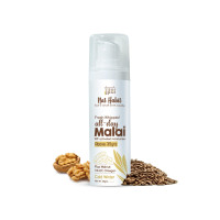 Nat Habit All Day Face Cream, Fresh Whipped Flax Walnut Face Malai With Vitamins E, C & Omega+ For Cold Winter Weather Face Moisturization for upto 48H Deep Winter Moisture (Ages 35+) - 30g