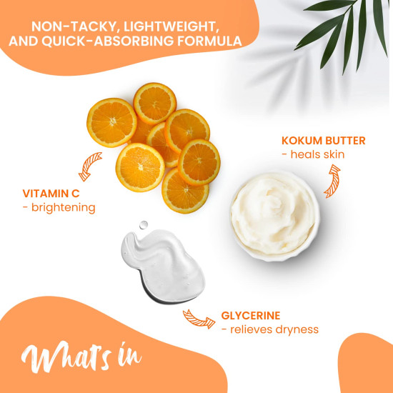 NutriGlow NATURAL'S Vitamin C Lightening Body Yogurt, Moisturize Skin, Deep Nourishing All Skin Type (100 g)