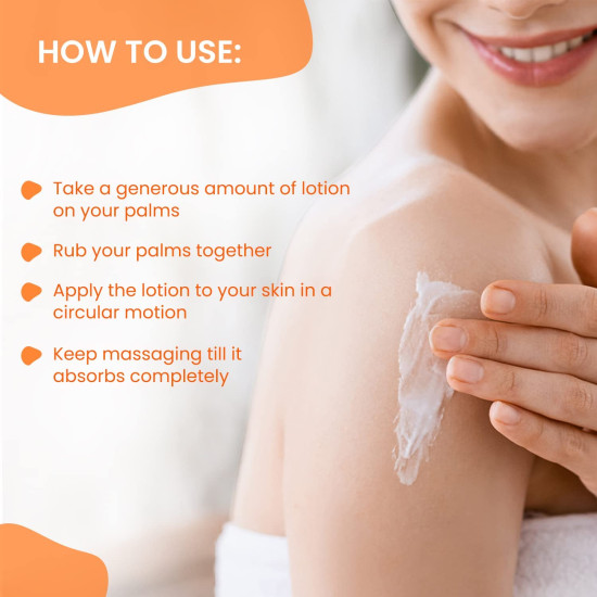 Nutriglow Advanced Organics Vitamin C Lightening Deep Moisture, Brightening Body Lotion for Men and Women - 150mL