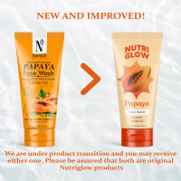 NutriGlow NATURAL'S Advanced Pro Formula Papaya for Skin Brightening & Tan Removal Face Wash (100 g)
