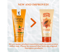 NutriGlow NATURAL'S Advanced Pro Formula Papaya for Skin Brightening & Tan Removal Face Wash (100 g)