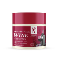NutriGlow NATURAL'S Advanced Pro Formula Wine Face Pack for Glowing Skin with Kaolin Clay (100 g)