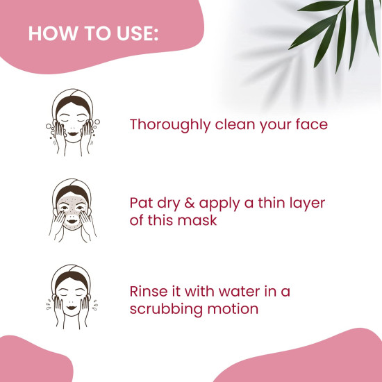 NutriGlow NATURAL'S Advanced Pro Formula Wine Face Pack for Glowing Skin with Kaolin Clay (100 g)