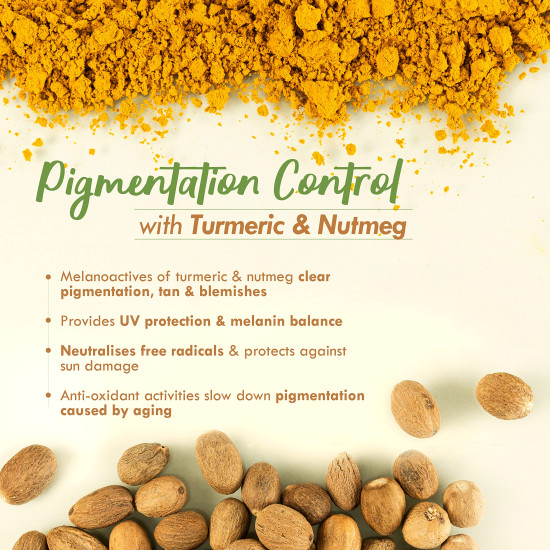 Nat Habit Turmeric Face Malai Cream for Skin Glow, Enhanced with Nutmeg for Pigmentation, 30g