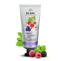 Nat Habit Berry Vanilla Hand Cream Fresh Whipped Hand Malai With Shea Butter For Men & Women, Hands Soft, Supple, Baby Touch Moisturization, Chemical Free (30 ml)