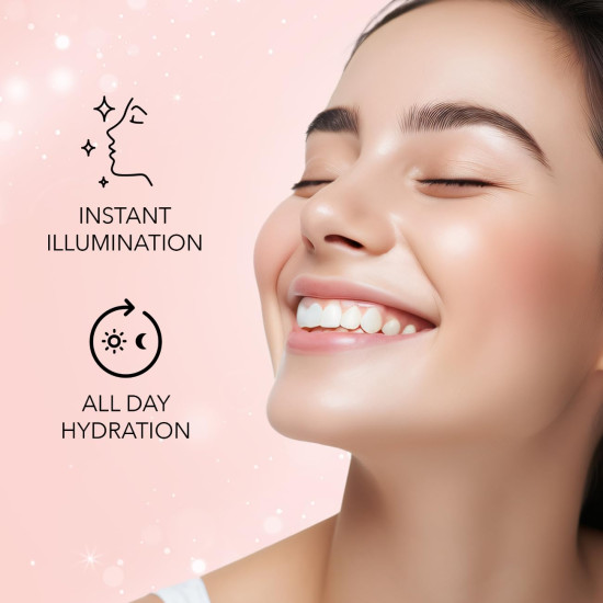 FACESCANADA Strobe Cream - Rose Gold, 30Ml | Primer + Highlighter + Moisturizer | Shea Butter & Hyaluronic Acid | Intense Hydration | Flawless Radiant Dewy Skin | Illuminating & Glowing Makeup Base