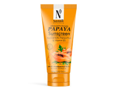 NutriGlow NATURAL'S Advanced Pro Formula Papaya Sunscreen SPF 50, PA+++ No White Cast, Non-Greasy, with Broad Spectrum, UV A & UV B Blue Light Protection, for Men & Women Suitable for Oily, Dry, Sensitive & Combination Skin (100 g)